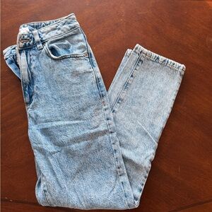 Garage Light Wash Mom Jeans